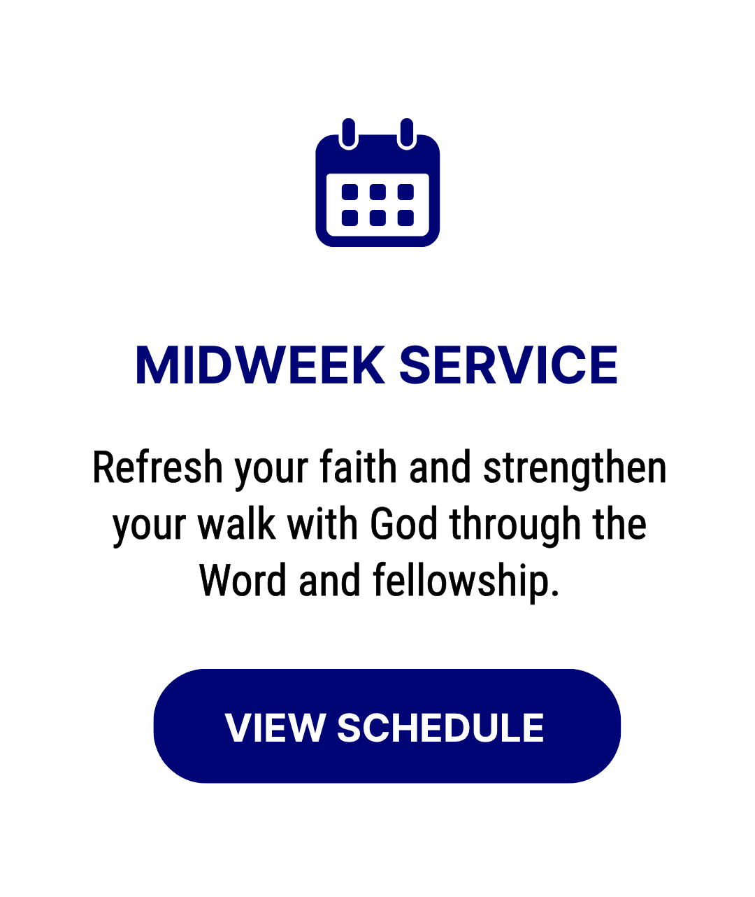 MIDWEEK SERVICE