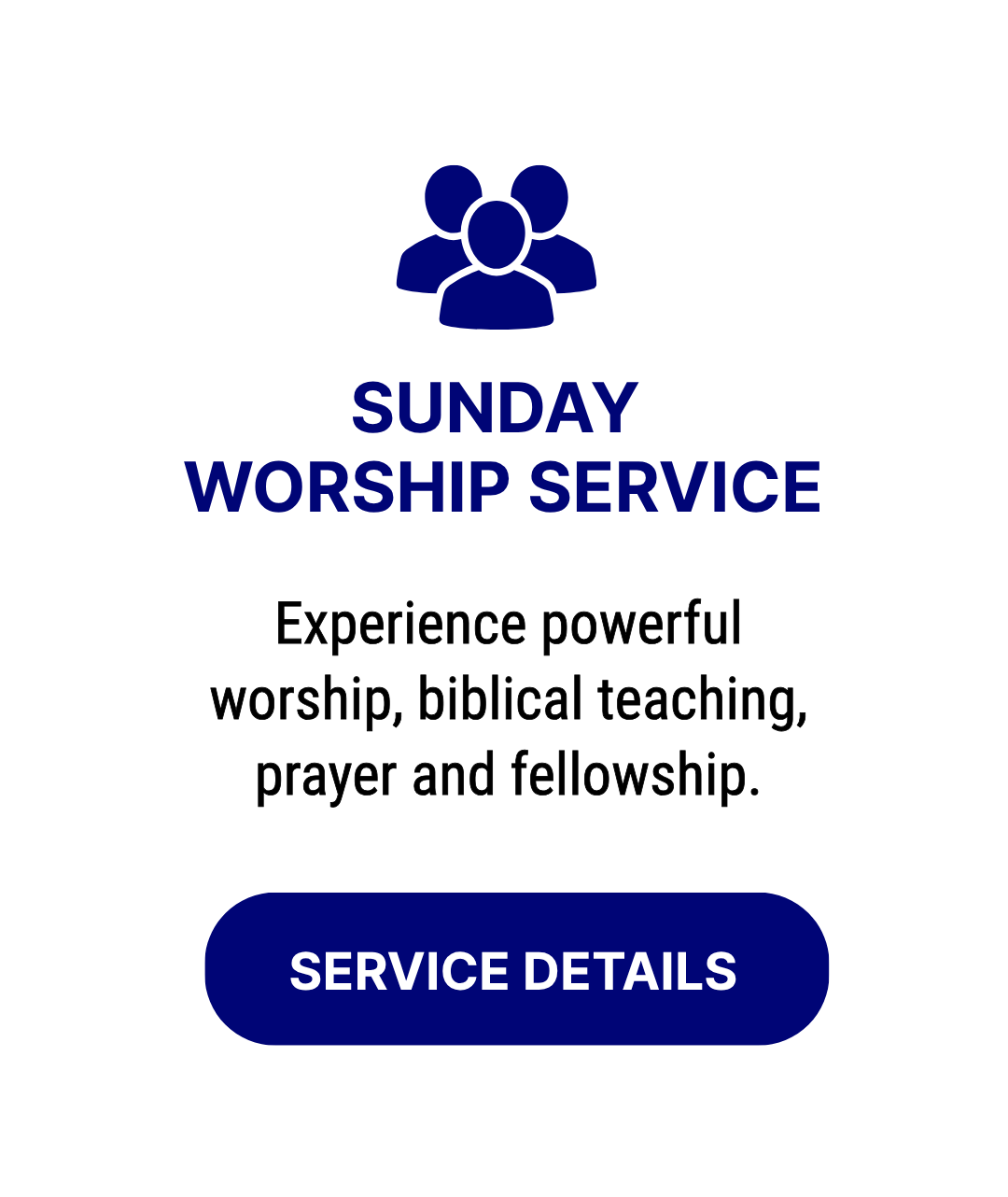SUNDAY WORSHIP SERVICE